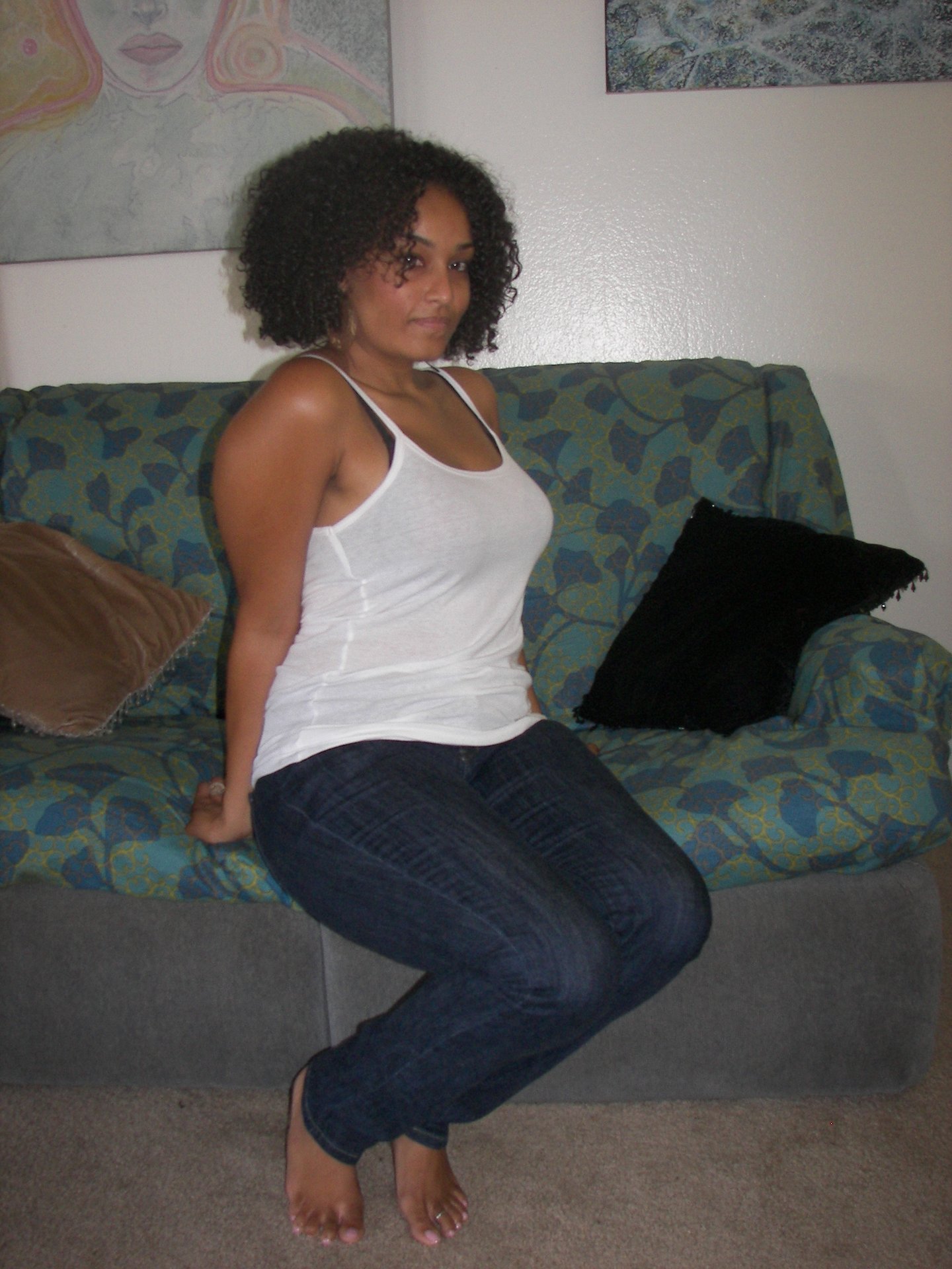 Jessica Joyce Sexy Black Girl Deepthroats Fucks Boyfriend Cum On Her Tits Photos